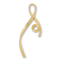 Spiral line pedestal gold