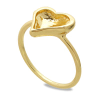 Ring standBezelHeart # 4809 Gold (with coating)