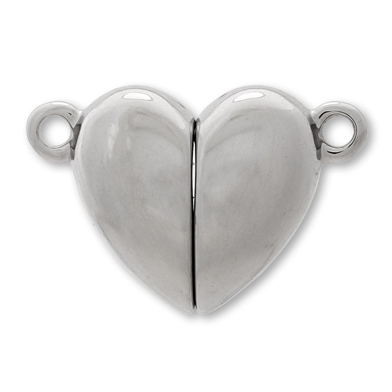 Stainless steel magnet clasp heart fabric (SUS304)