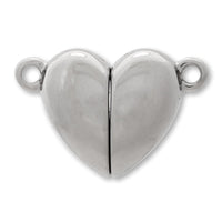 Stainless steel magnet clasp heart fabric (SUS304)