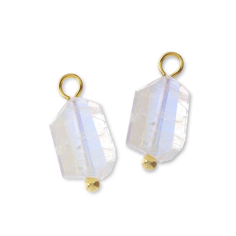 天然石 タンブルカットチャーム ブルームーンストーン