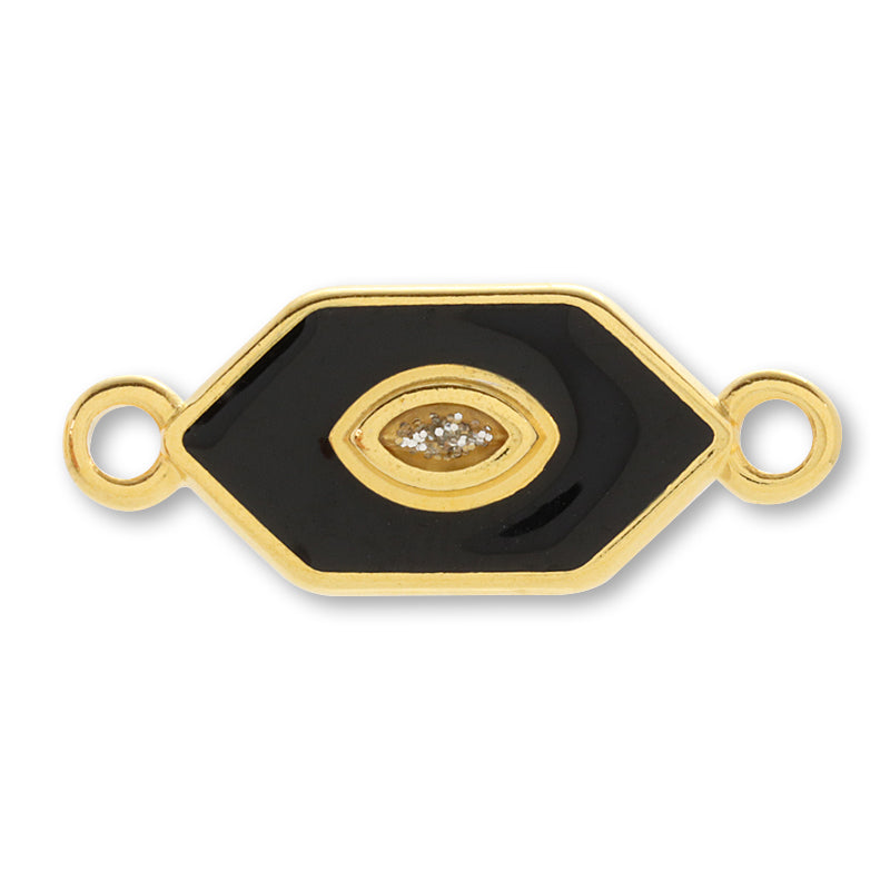 ギリシャチャーム ヘキサゴンNo.1 2カン ブラック/G