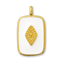 ギリシャチャーム レクタングルNo.1 ホワイト/G