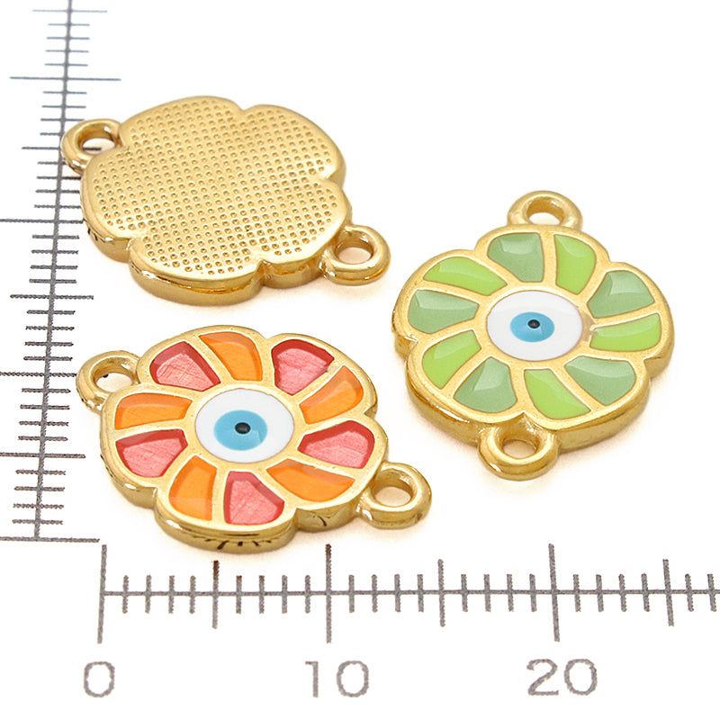 ギリシャチャーム マティ フラワー 2カン ライム/G