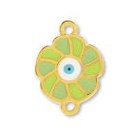 ギリシャチャーム マティ フラワー 2カン ライム/G