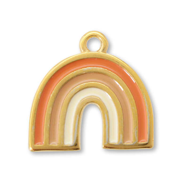 ギリシャチャーム レインボー オレンジマルチ/G