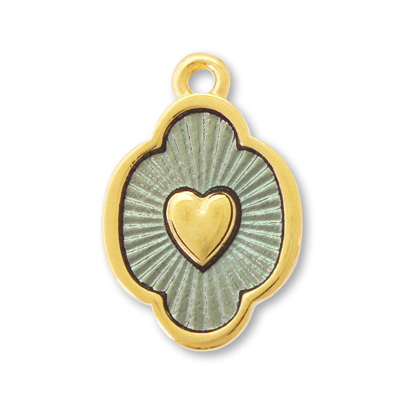 ギリシャチャーム ハートNo.3 クリアネイビー/G