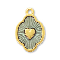 ギリシャチャーム ハートNo.3 クリアネイビー/G