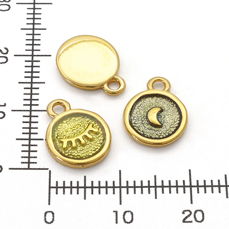 ギリシャチャーム アイ クリアグリーン/G