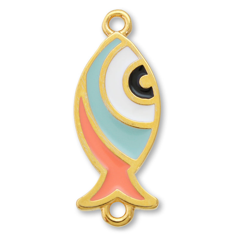 ギリシャチャーム マティ フィッシュ 2カン コーラルマルチ/G