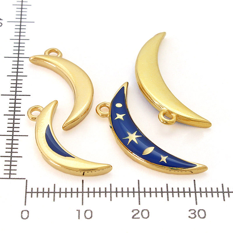 Greek Charm Moon No. 2 Navy/G