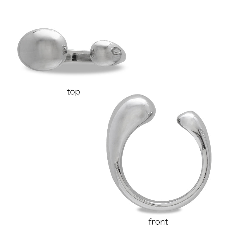 デザインリング1 ロジウムカラー