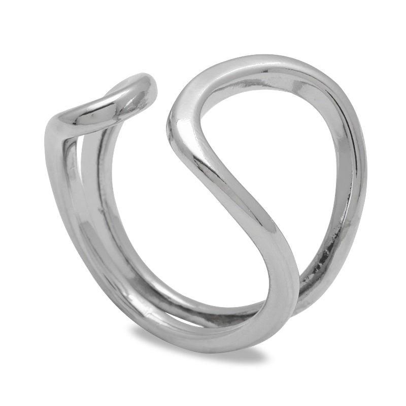Design Ring 3 Rhodium Color