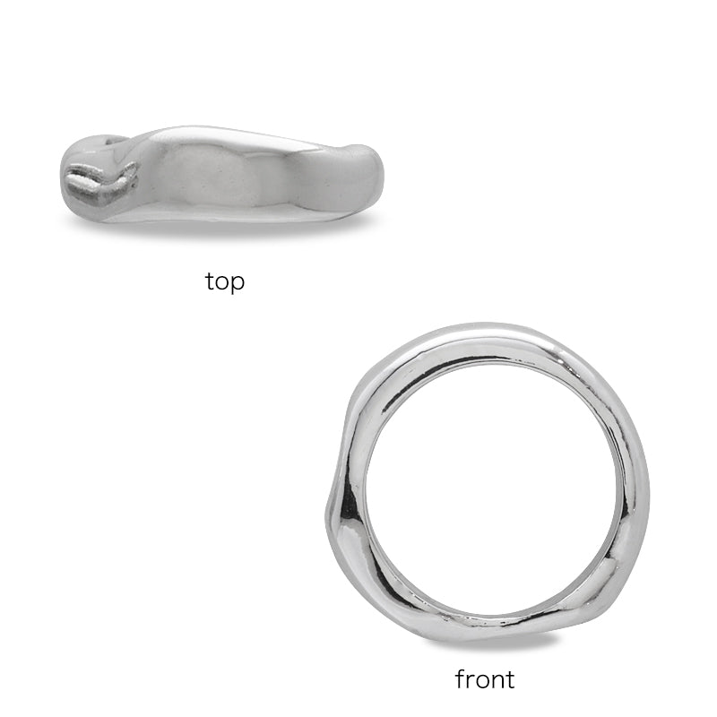 デザインリング6 ロジウムカラー