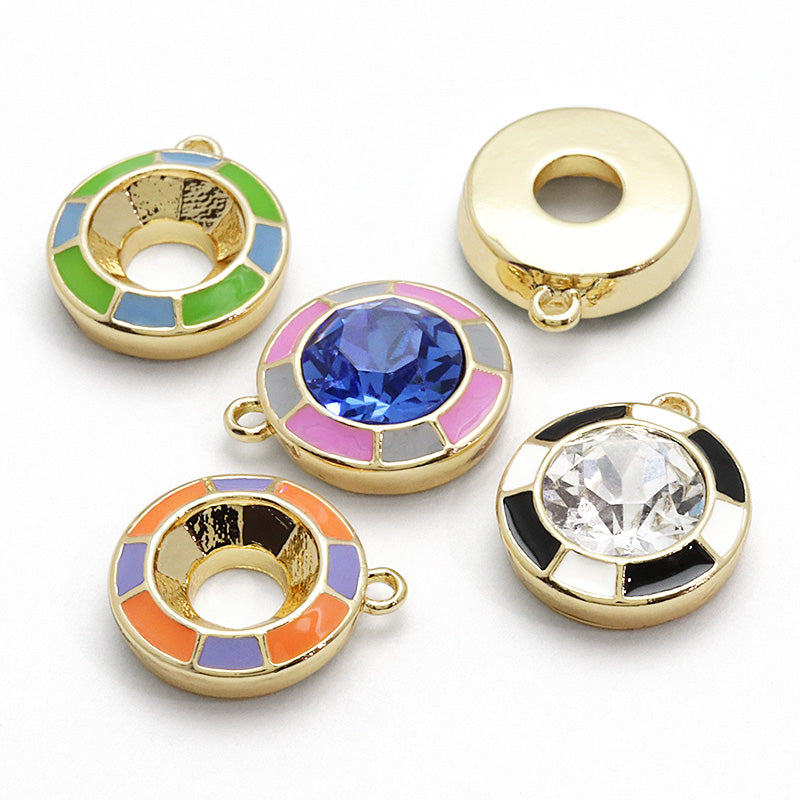 石座チャーム #1088 エポ 2色 1カン ピンク・グレー/G