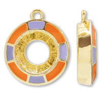 BezelCharm #1088 Epo 2 colors 1 can Orange Mauve/G