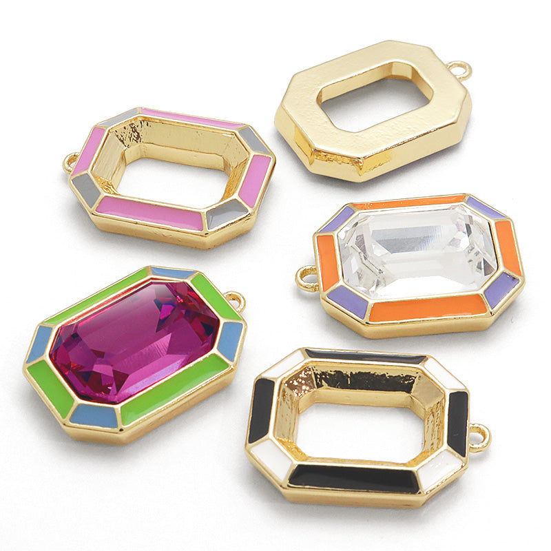 石座チャーム #4610 エポ 2色 1カン ピンク・グレー/G