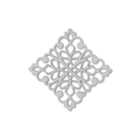 Etched parts Skashi Square Rhodium Color