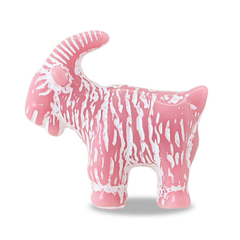 Acrylic Made in Germany Goat Pink/White