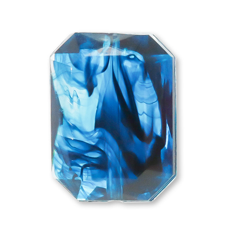 Acrylic Made in Germany Rectangle 4 Clear Blue