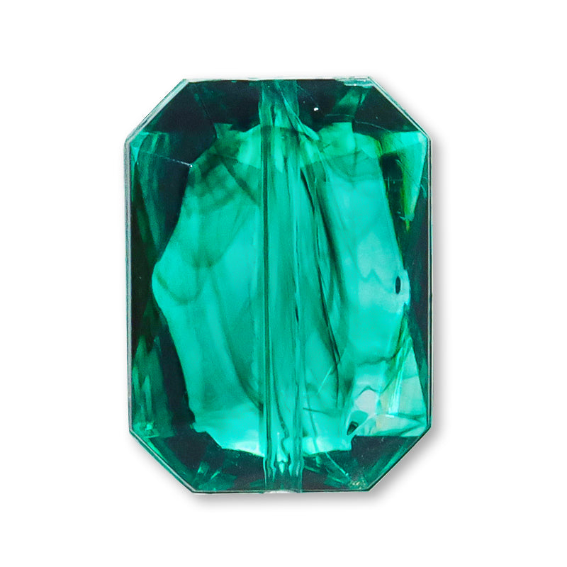 Acrylic German-made Rectangle 4 Clear Emerald