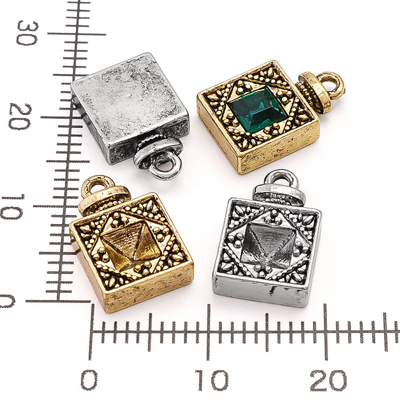 石座チャーム パフュームボトル4 #4428 4mm用 ゴールドスミ