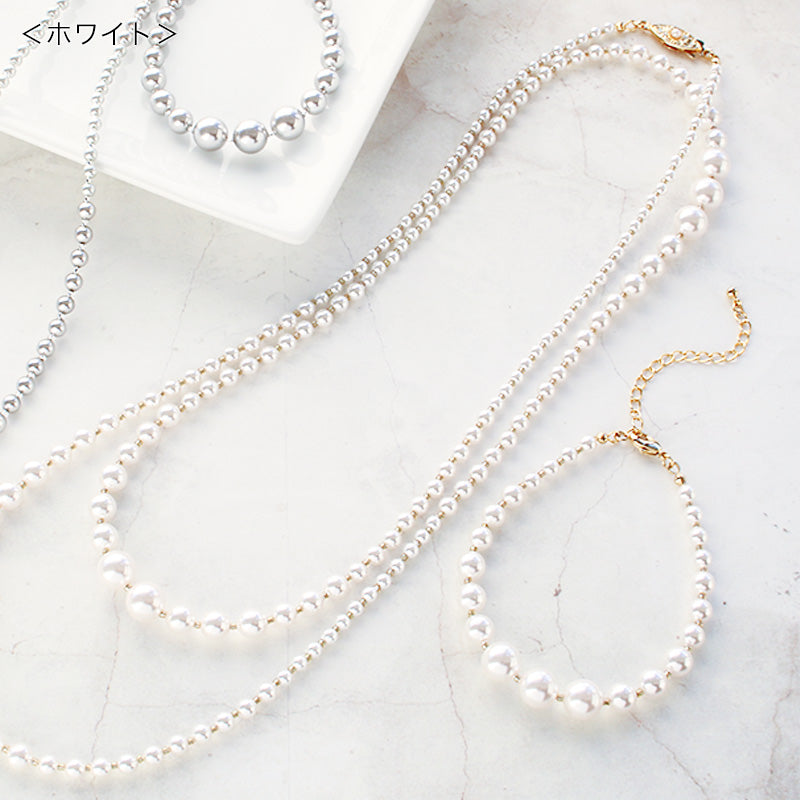 キット クリスタルパールのネック&ブレス(KR1149)