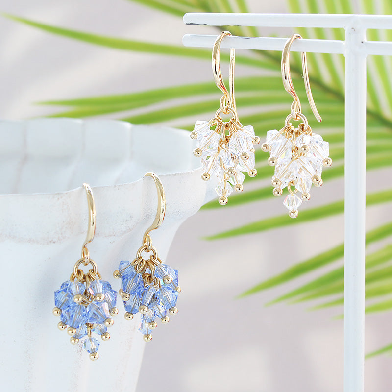 KitKiwa crystalsFringe earrings (KR1155)