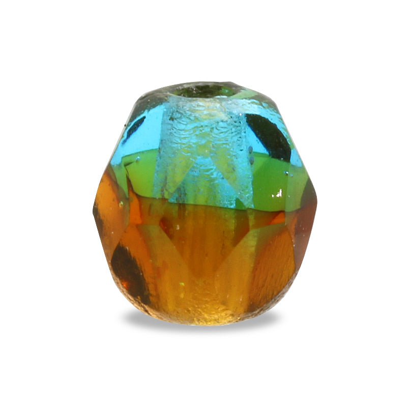 チェコ ファイヤーポリッシュ ミックスブラウンアクア