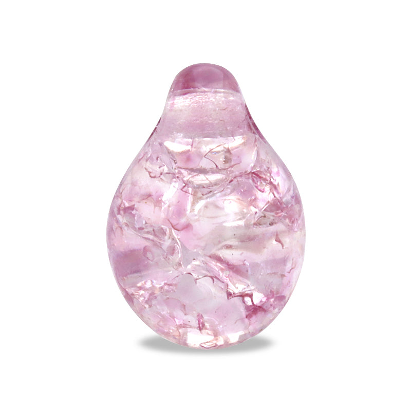 Czech Sidehole Light Rose Crack