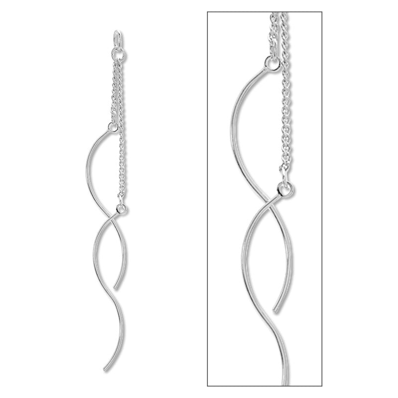 Swing parts Wave Twist 2 Rhodium Color