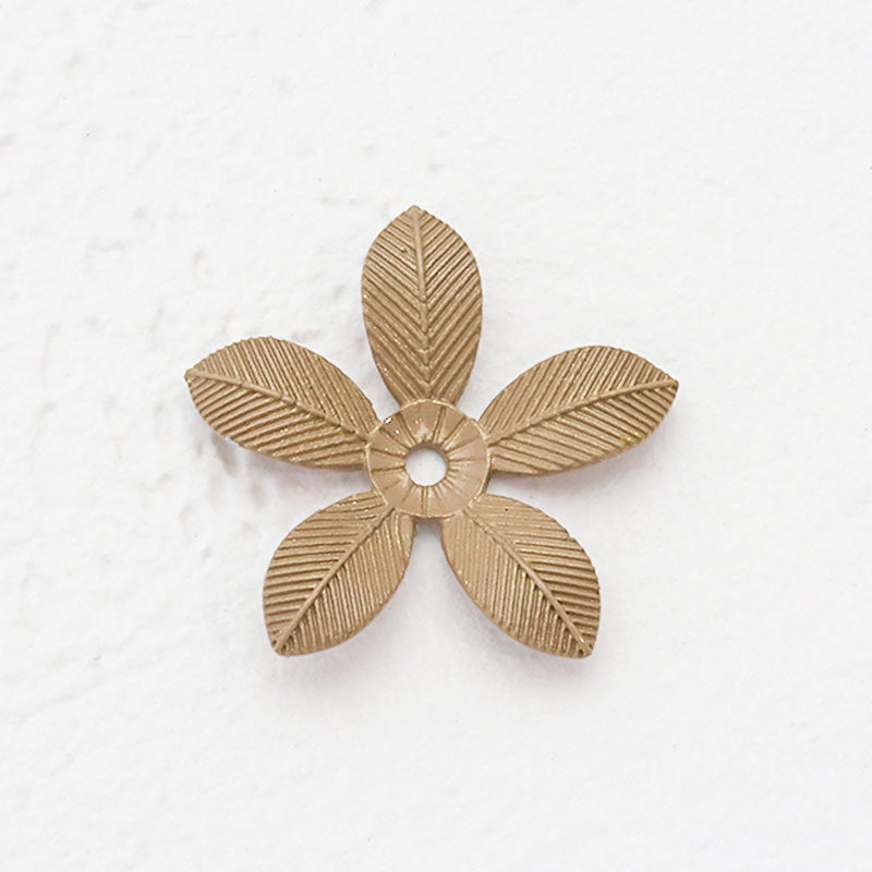 Spanish parts 5-feature flowers brown