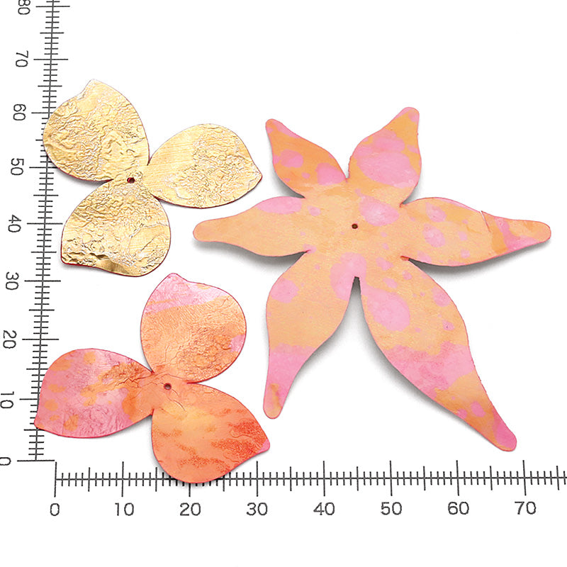 シークインパーツ 6弁花 ピンク/G