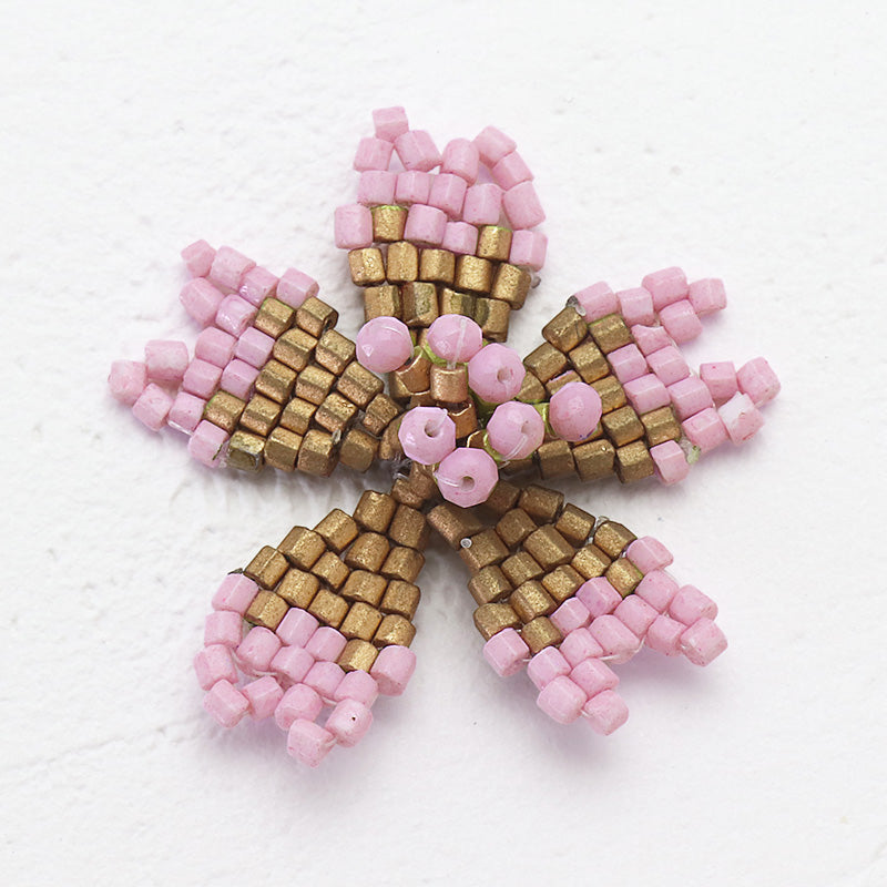 スペインパーツ ビーズ5弁花 リラ