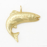 Spanish charm Fish 1-can matte gold