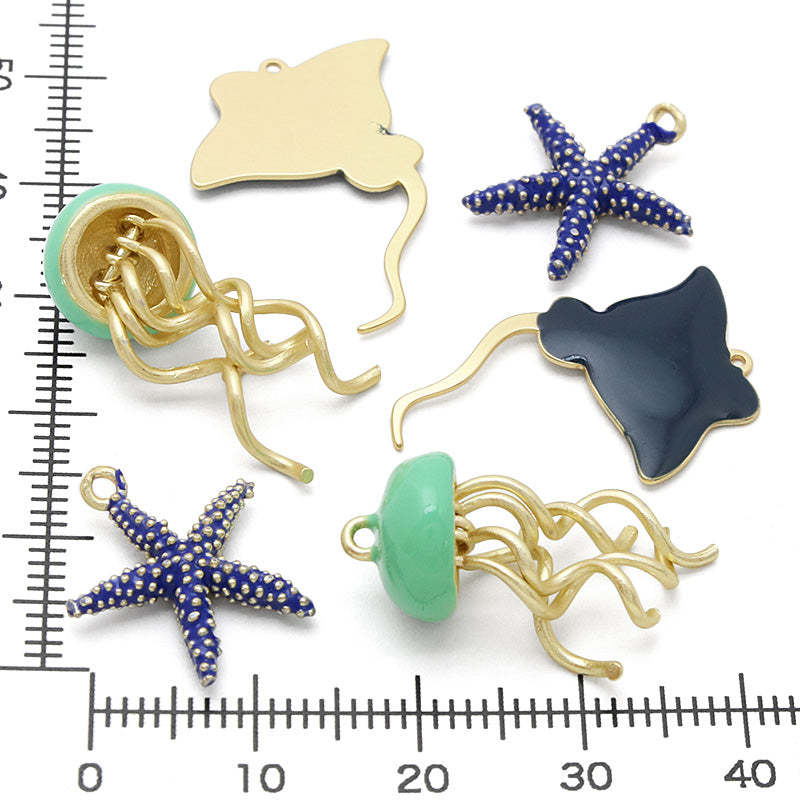Spanish charm Jellyfish Emerald Green/MG