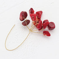 Spanish parts Wire beads Mixed Coral/G
