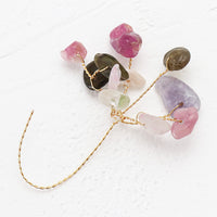 Spanish parts Wire beads Mixed Tourmaline/G