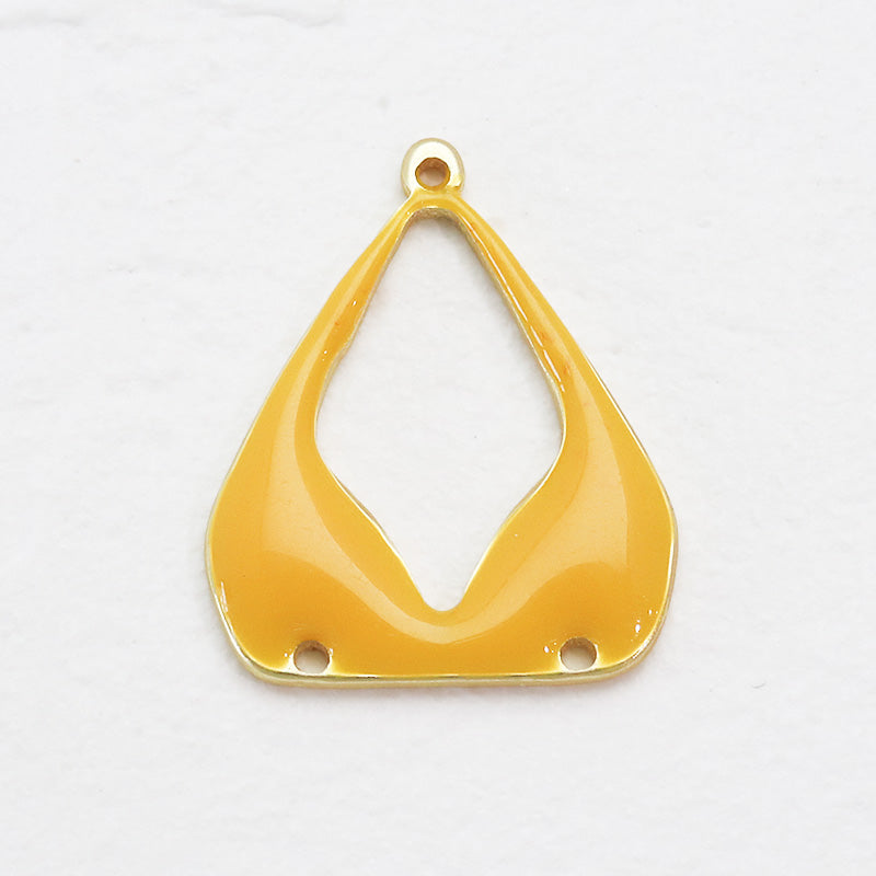 Spanish parts bikini top 1-ring 2-hole yellow/MG