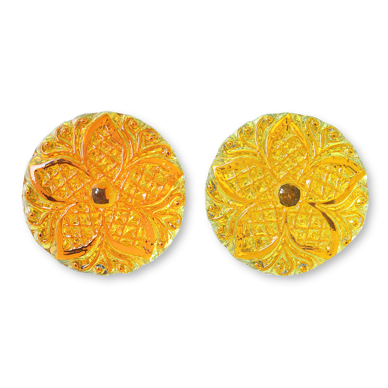 ドイツ製ガラス カボション ラウンド11 サハラ