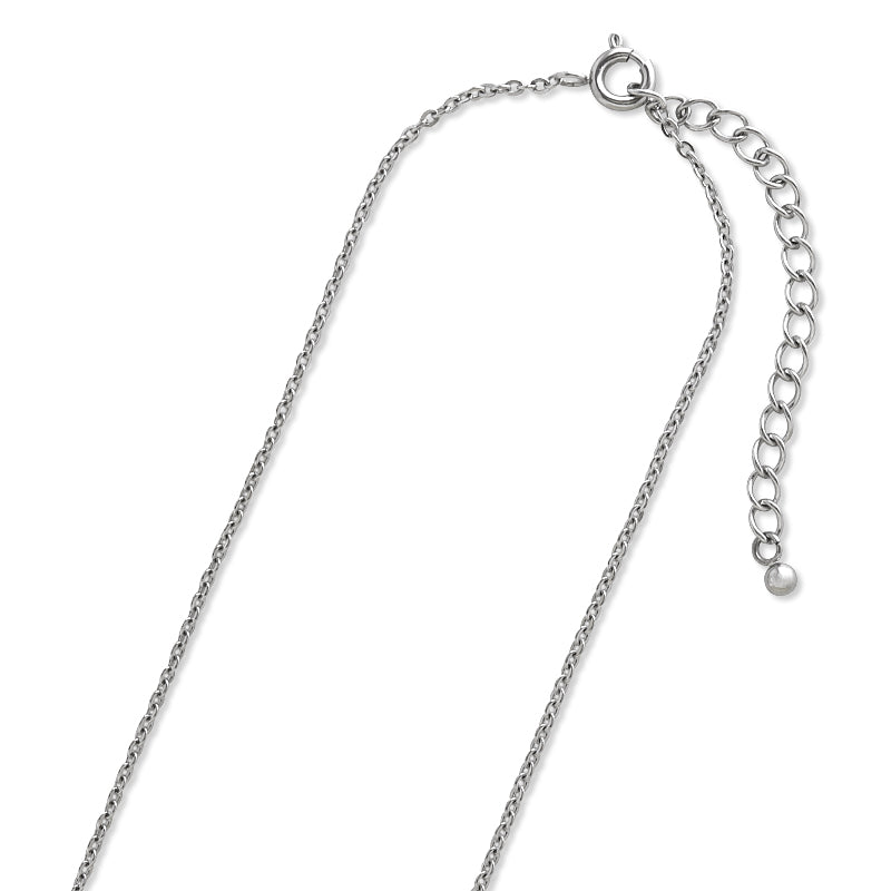 Stainless steel 316L chain necklace ST235SF (with adjuster) Fabric (SUS316L)