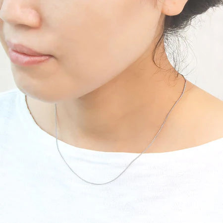ステンレス316L チェーンネックレス 130S(アジャスター付) 生地(SUS316L)