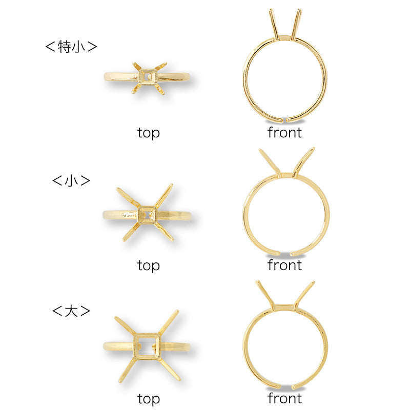 Ring stand hugging rhodium color