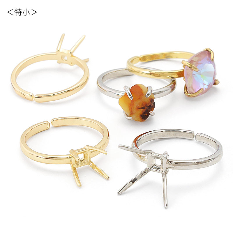 Ring stand hugging rhodium color