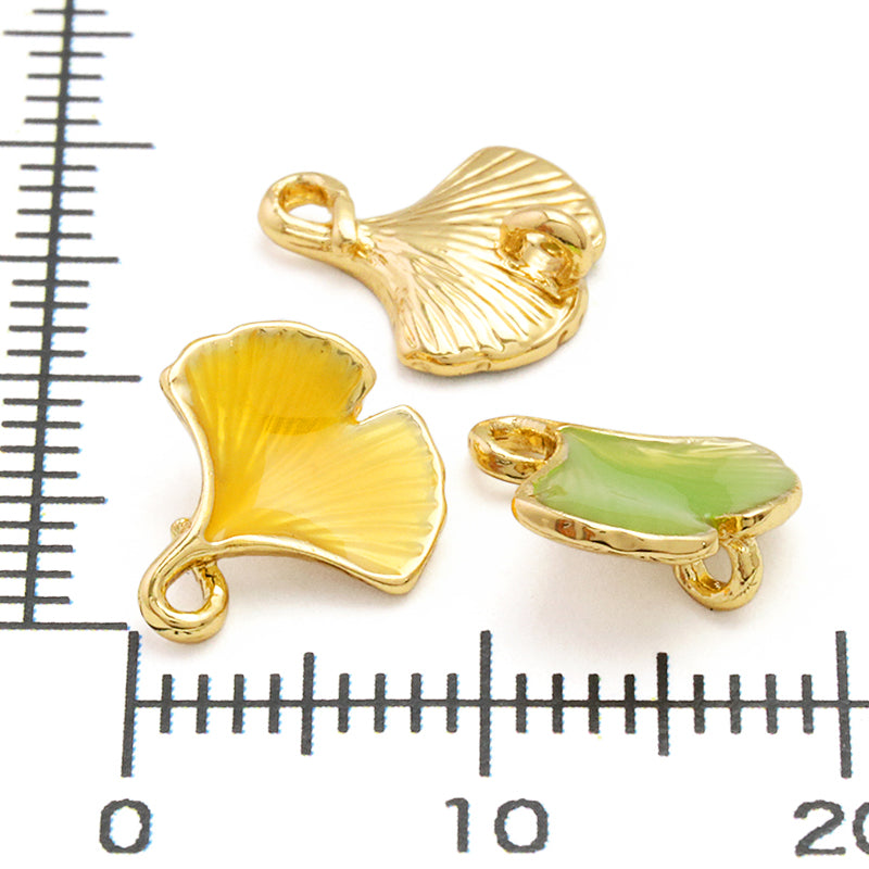 チャーム イチョウ 裏カン付 イエロー/G