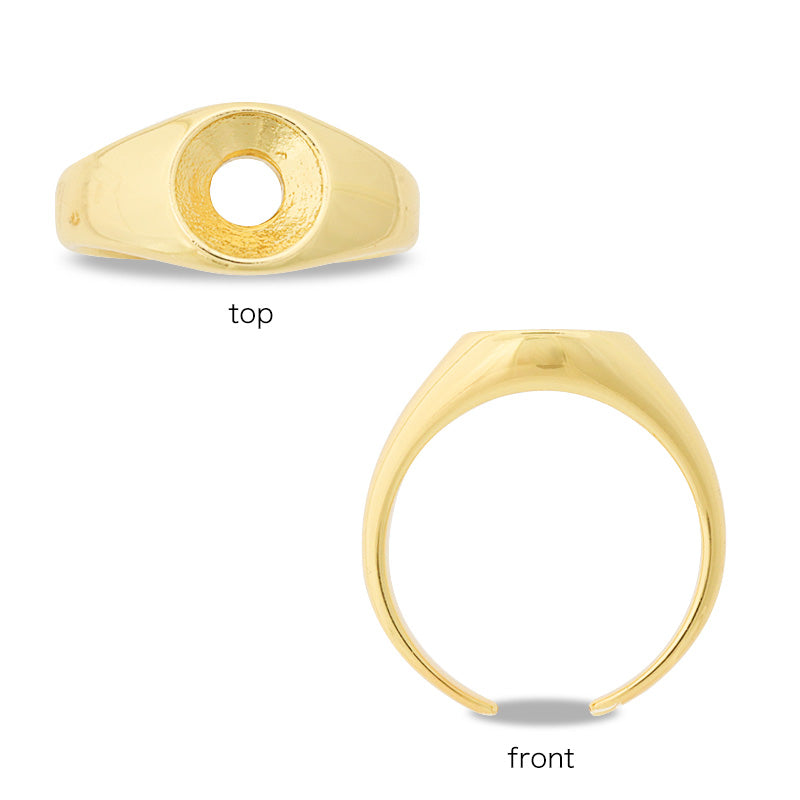 シグネットリング #1088 SS39用 ブラック