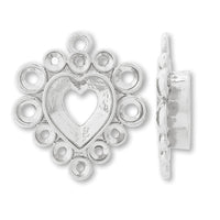 Stone rollBezel #4884 Rhodium color with 1 ring