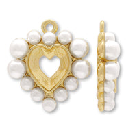 Pearl rollBezel #4884 1 ring included, white/G