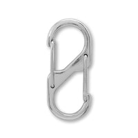 Carabiner S type nickel