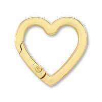 Carabiner Heart Square Gold